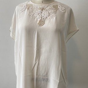 Silk Dolce & Gabbana Cream Blouse